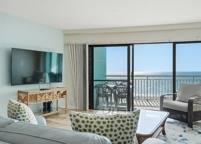 Beachfront Condo, Direct Access To Sugar Beach, Heated Pool And Balcony Views Clearwater Beach